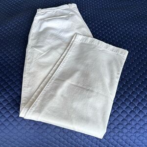 J. Crew Cream Casual Trousers 35X30 NWT
